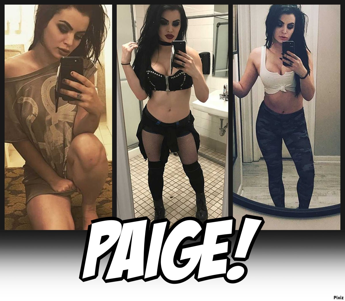 Selfies de Paige (Saraya-Jade Bevis), leyenda retirada de la WWE a la...