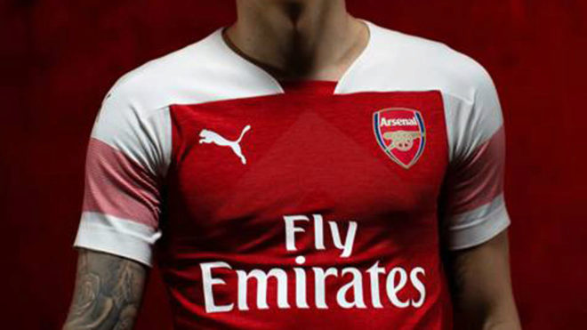 La nueva camiseta del Arsenal.