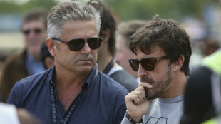 Gil de Ferrn, junto a Fernando Alonso en los das previos a la...