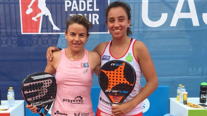 Cata Tenorio y Bea Gonzlez, tras su victoria en cuartos en Jan.