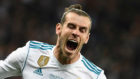 Bale celebra uno de los goles logrados en la final de Kiev.