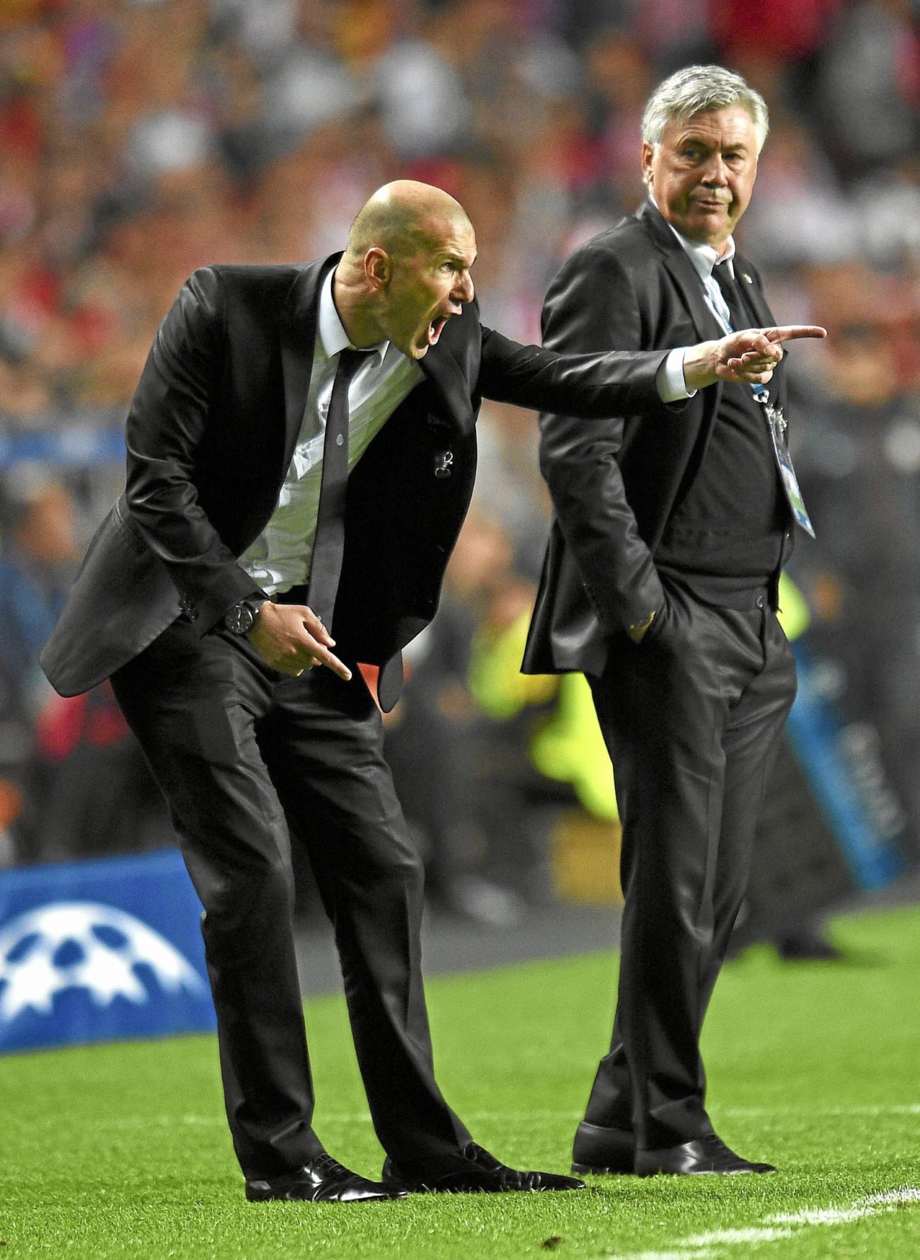 Zidane ya apuntaba en su época al lado de Ancelotti. Esta foto era la...
