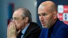 Zidane, junto a Florentino.