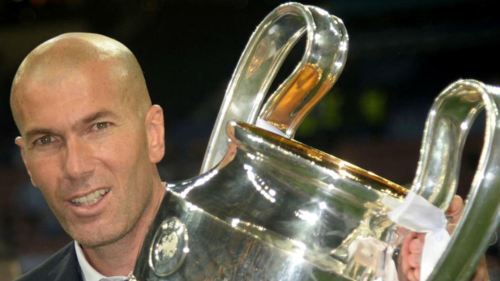 Zidane, con la Champions ganada en Cardiff