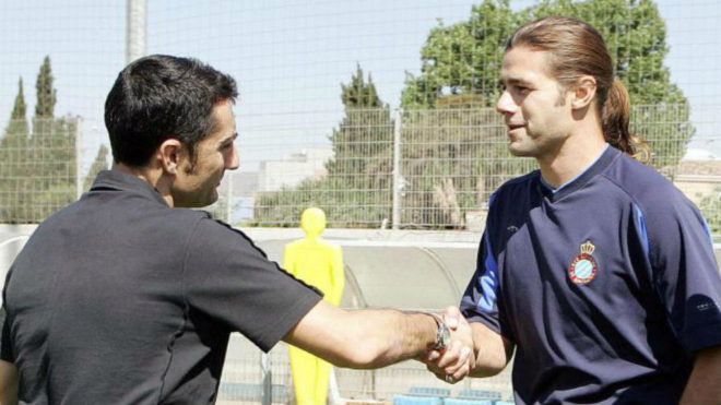 Valverde y Pochettino, en 2006