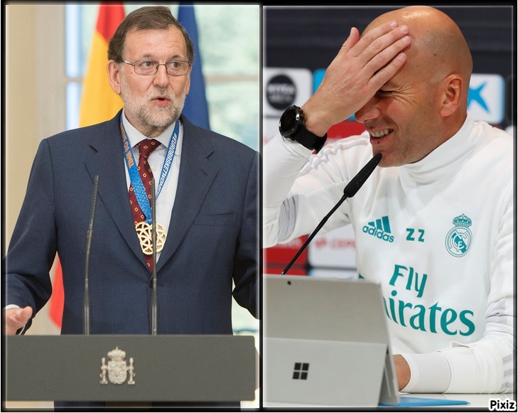 Mariano Rajoy y Zidane