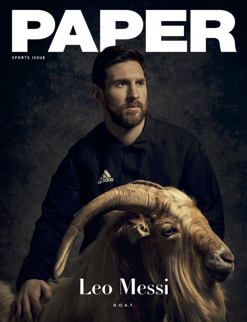 Messi es &apos;GOAT&apos; (cabra) en Paper Magazine