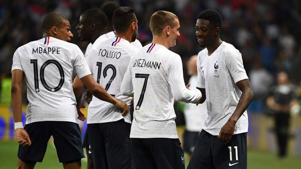 Dembele and Griezmann on France duty.