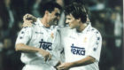 Mchel y Laudrup, en su etapa como jugadores del Real Madrid