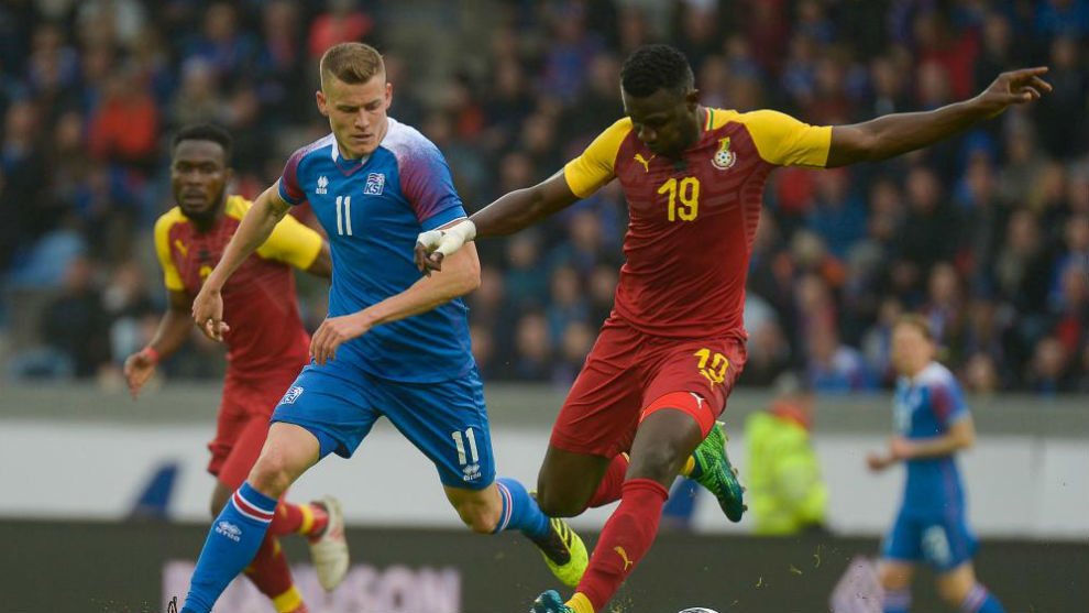 Ghana en su ltimo amistoso ante Islandia