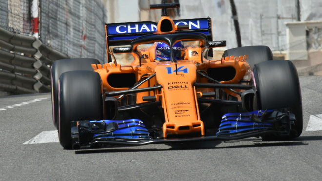 Auto de Fernando Alonso para el GP Canad F1 2018.