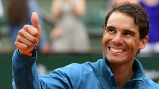 Rafa Nadal se muestra sonriente tras ganar su undcimo Roland Garros.