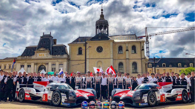 El equipo Toyota que participar en las 24 horas de Le Mans