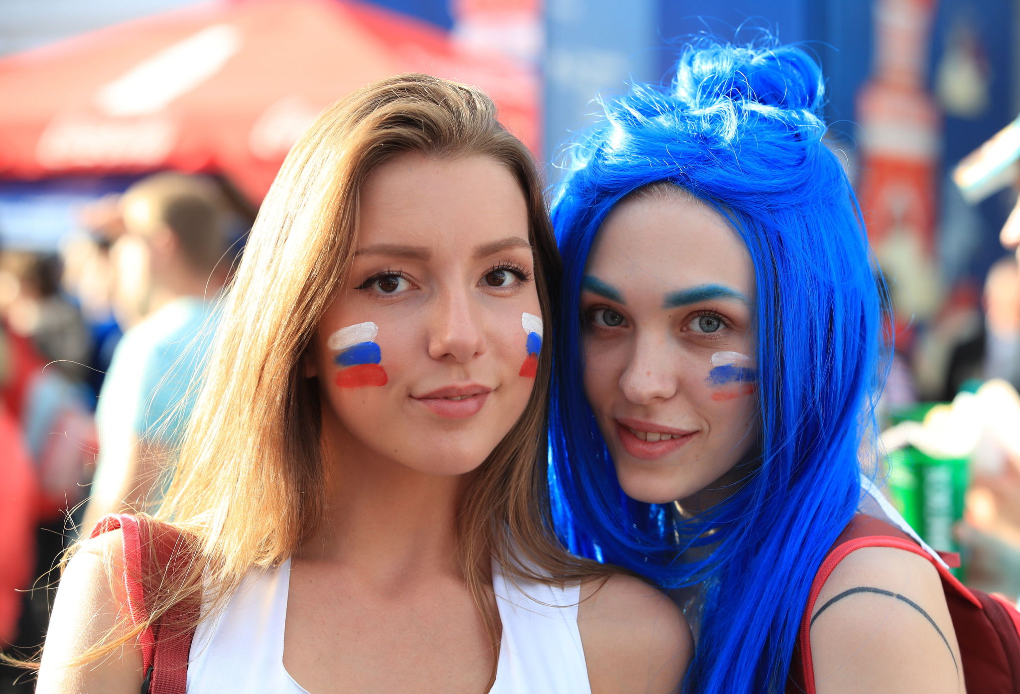 Aficionadas de Rusia durante el Mundial de ftbol