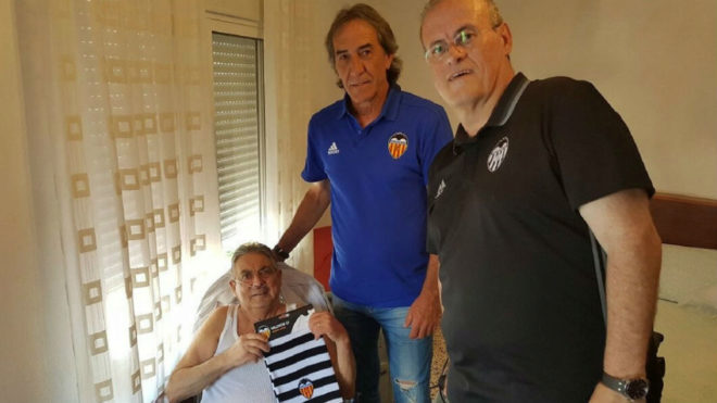 Ricardo Arias, exfutbolista del Valencia CF, y Federico Sagreras,...