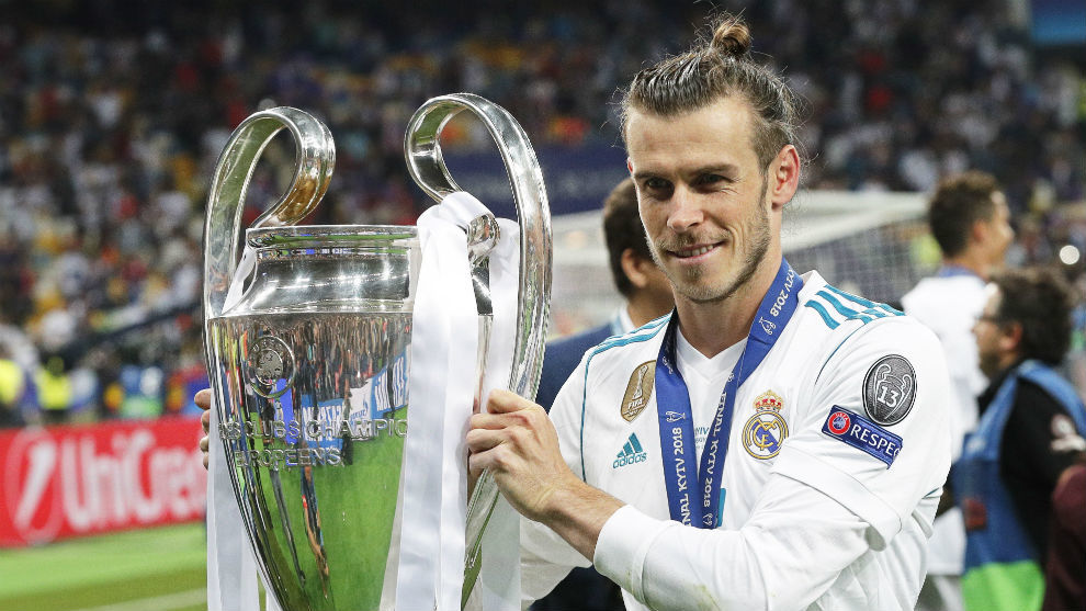 Bale, con la ltima Champions conquistada por el Madrid en Kiev.
