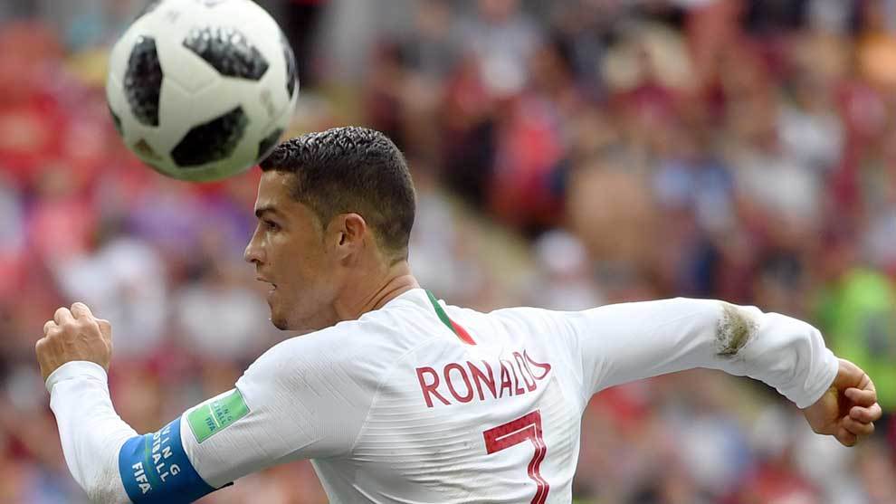 Cristiano Ronaldo con Portugal durante el Mundial