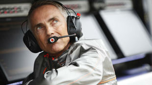 Martin Whitmarsh, en el muro de McLaren.