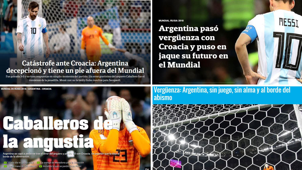 Revista de prensa: Argentina 0-3 Croacia