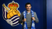 Asier Garitano, el da de su presentacin con la Real Sociedad.