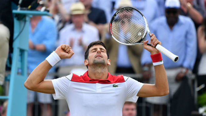 Novak Djokovic, tras ganar a Chardy.