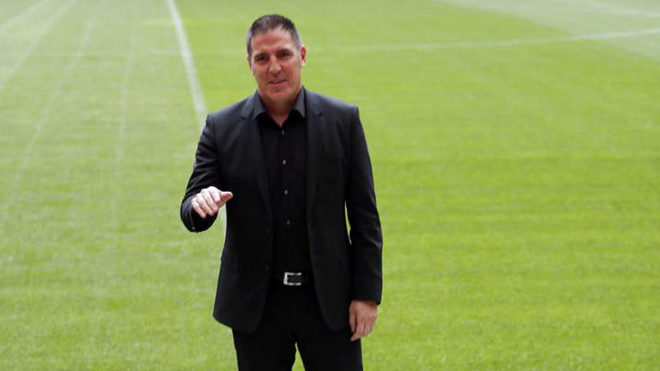 Berizzo, el da de su presentacin como entrenador del Athletic.