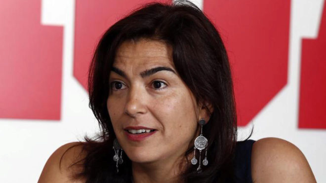 Mara Jos Rienda, durante la entrevista en la redaccin de MARCA.
