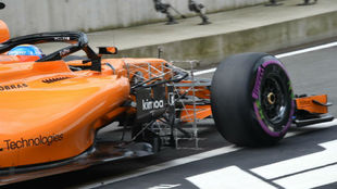 Fernando Alonso, durante los libres del GP de Austria.