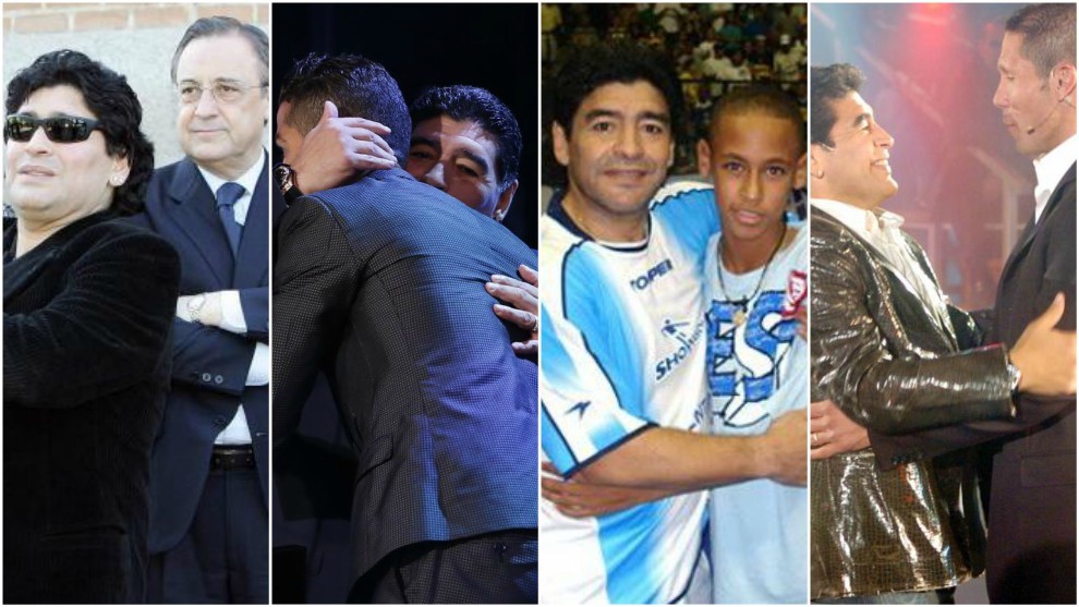 Maradona: Florentino, Ronaldo, Neymar and Simeone