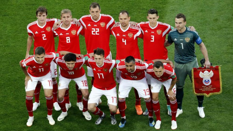 El once titular de Rusia ante Egipto, el que presumiblemente jugar...