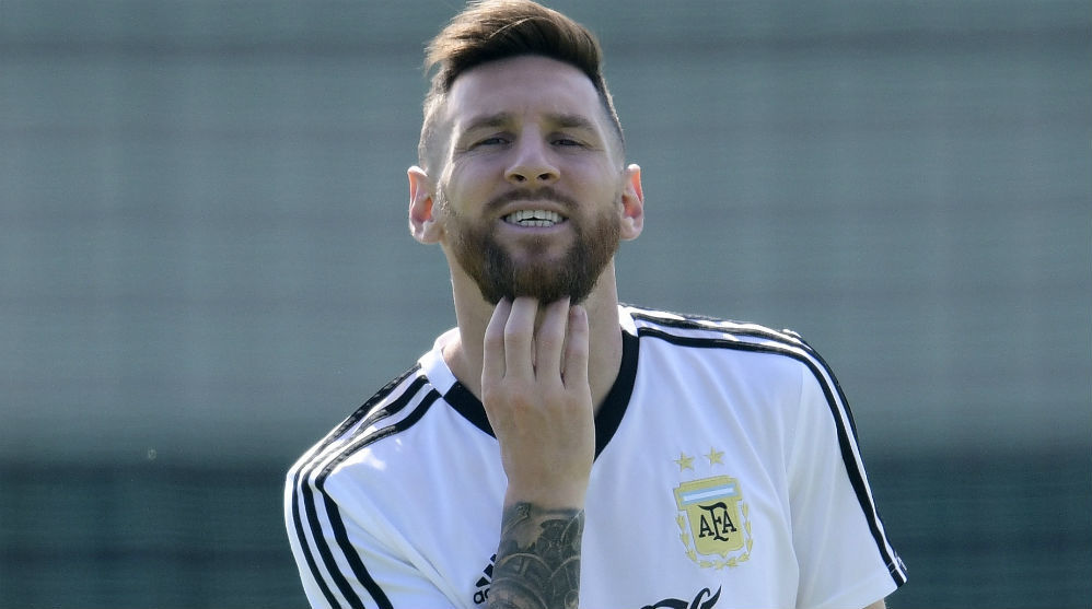 Messi (31), en un pasado entrenamiento.