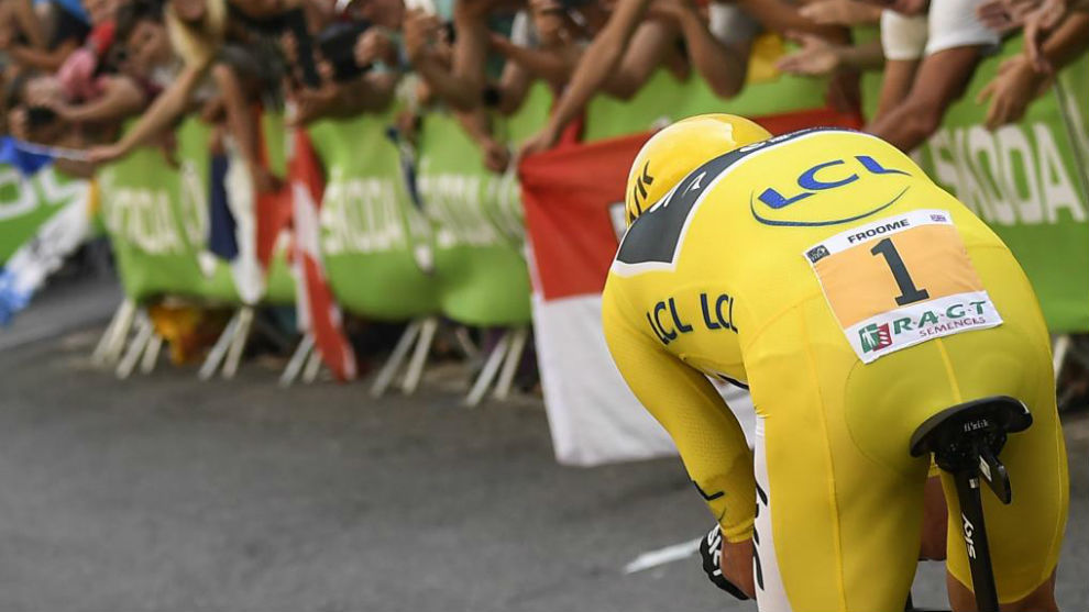 Chris Froome durante una etapa en la ltima edicin del Tour de...