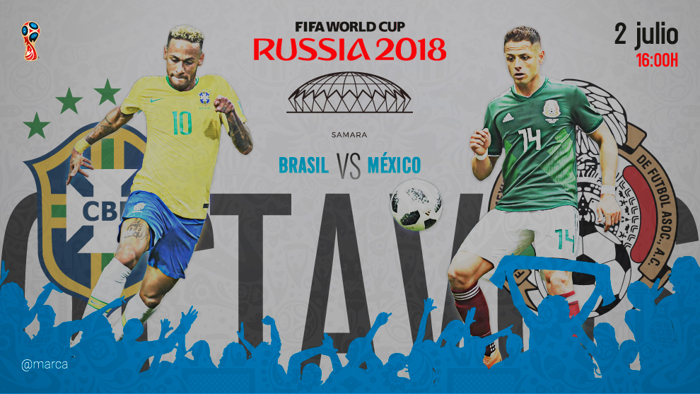 Mundial Brasil vs México. Horario y dónde ver por televisión el partido de octavos de final | Marca.com