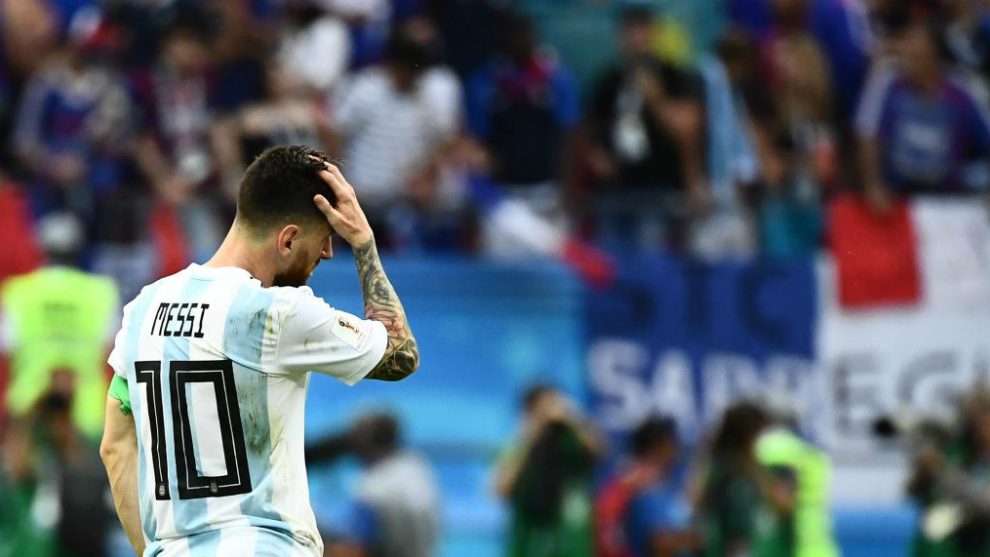 Leo Messi, tras ser eliminado del Mundial 2018 frente a Francia