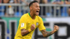 Neymar celebra la victoria.