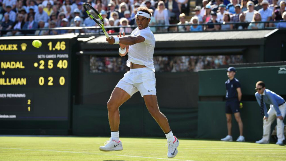 Rafael Nadal, durante el pasado torneo de Wimbledon