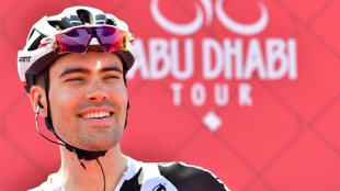 Tom Dumoulin, durante el pasado Tour de Abu Dhabi.