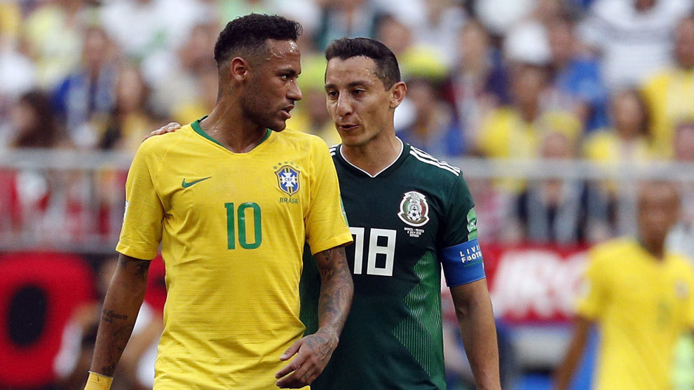 Guardado takes swipe at Neymar after Brazil elimination.