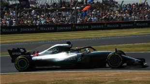 Lewis Hamilton, en Silverstone.