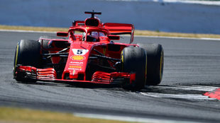 Vettel, en Silverstone.