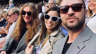 Justin Timberlake y Jessica Biel estuvieron en el All England Lawn...