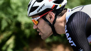 Tom Dumoulin durante el Tour de Francia.