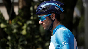 Alejandro Valverde durante el Tour de Francia.
