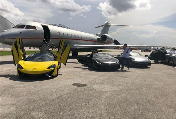 Karim Benzema and his four cars