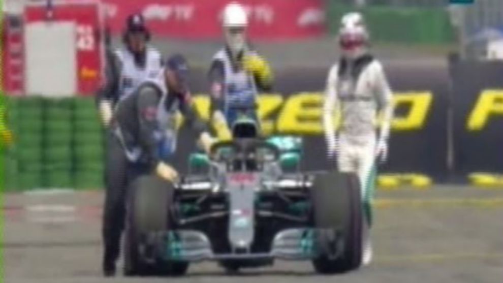 Lewis Hamilton and his Mercedes