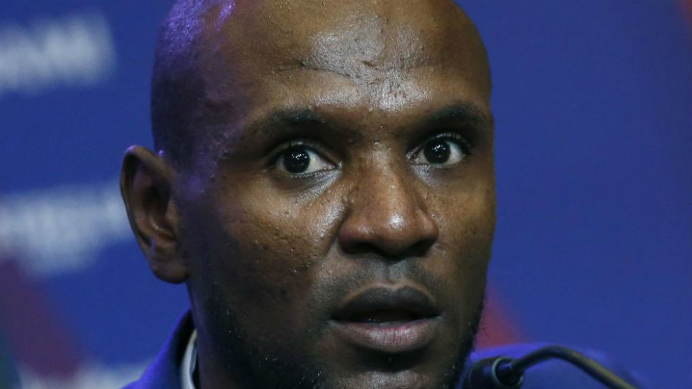 Abidal in a press conference.
