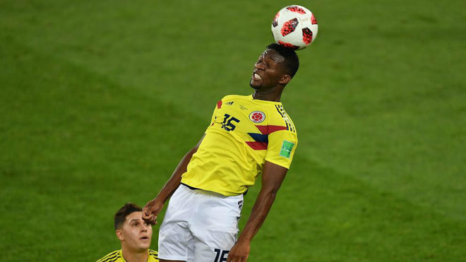 Lerma, durante un partido del Mundial con Colombia.