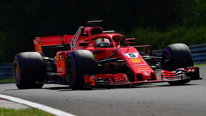 Ferrari&apos;s German driver Sebastian Vettel