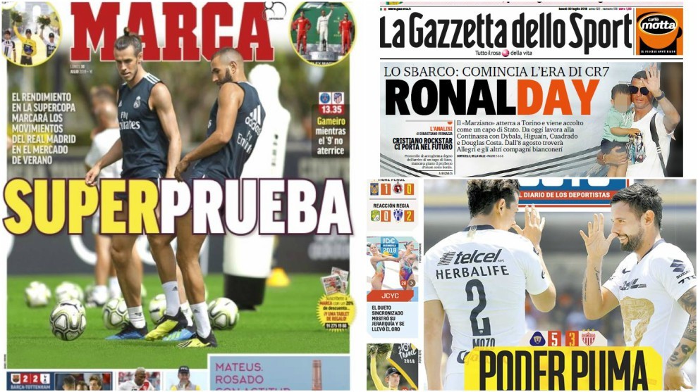Pumas, Cristiano Ronaldo, fichajes del Real Madrid los protagonistas del  día - Repaso a las principales portadas deportivas de | MARCA.com