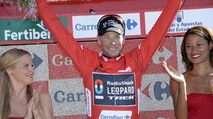 Chris Horner, lder de la Vuelta a Espaa 2013.